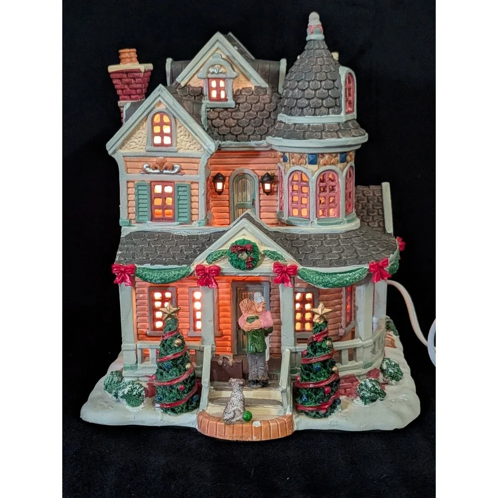 Lemax Carole Towne Collection Christmas Homecoming Lighted House 2011 Retired